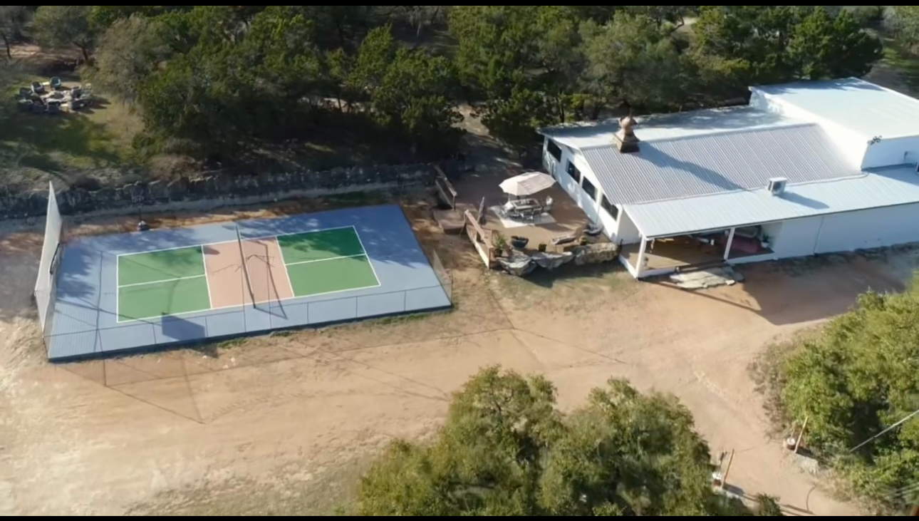 Pickleball court at AWKN Ranch